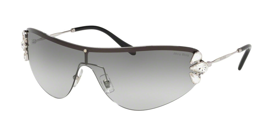 Miu Miu CORE COLLECTION MU66US Irregular Sunglasses  1BC0A7-SILVER 48-148-125 - Color Map silver