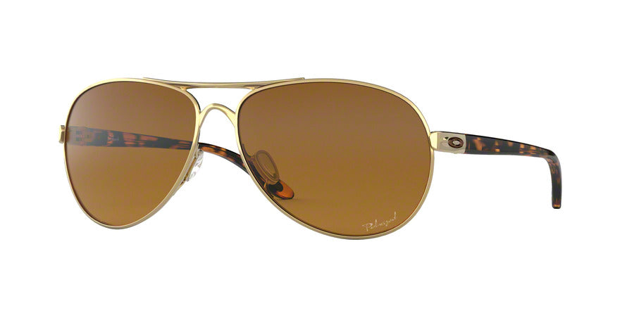 Oakley FEEDBACK OO4079 Pilot Sunglasses  407911-POLISHED GOLD 59-13-135 - Color Map gold