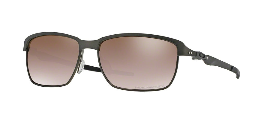 Oakley TINFOIL OO4083 Rectangle Sunglasses  408307-CARBON/ CARBON 58-15-131 - Color Map gunmetal