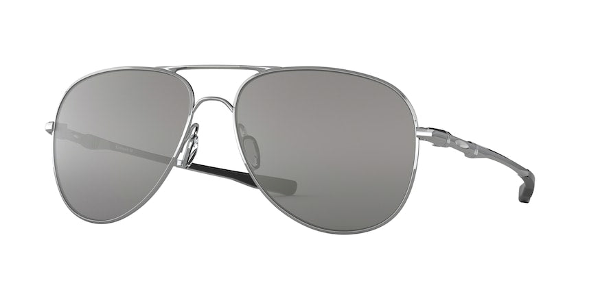 Oakley ELMONT OO4119 Round Sunglasses  411908-POLISHED CHROME 60-15-141 - Color Map silver