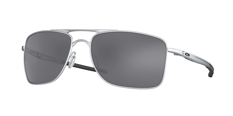 Oakley GAUGE 8 OO4124 Rectangle Sunglasses  412407-MATTE LEAD 62-17-136 - Color Map grey