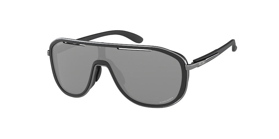 Oakley OUTPACE OO4133 Rectangle Sunglasses  413302-VELVET BLACK/BLACK ICE 26-126-129 - Color Map black