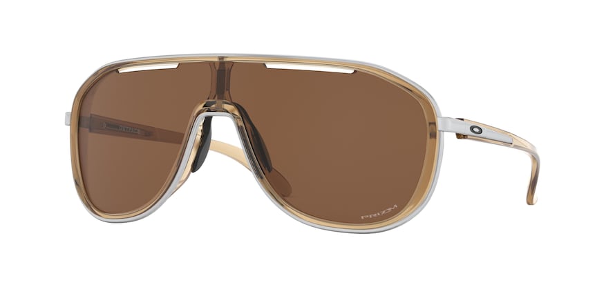 Oakley OUTPACE OO4133 Rectangle Sunglasses  413308-BROWN SMOKE 26-126-129 - Color Map brown