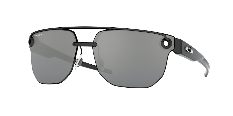 Oakley CHRYSTL OO4136 Square Sunglasses  413606-POLISHED BLACK 67-13-128 - Color Map black