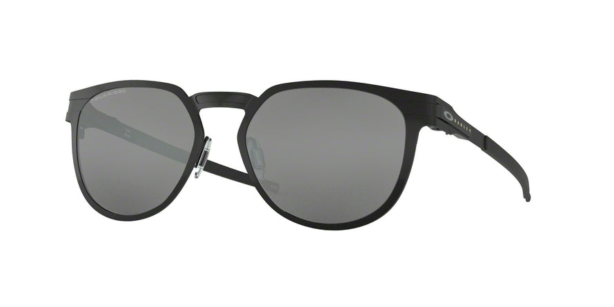 Oakley DIECUTTER OO4137 Round Sunglasses  413705-SATIN BLACK 55-18-135 - Color Map black