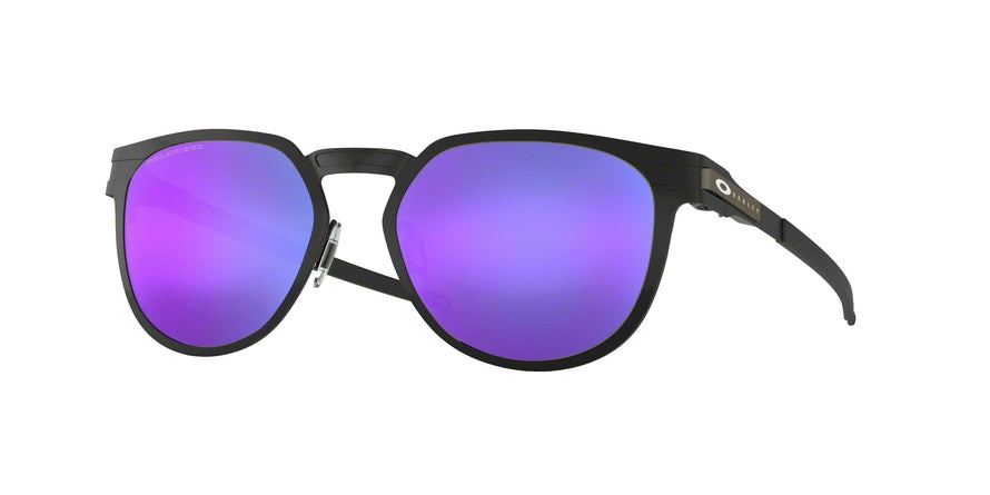 Oakley DIECUTTER OO4137 Round Sunglasses  413706-SATIN BLACK 55-18-135 - Color Map black