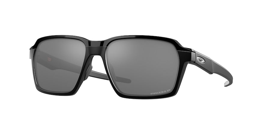 Oakley PARLAY OO4143 Rectangle Sunglasses  414304-MATTE BLACK 58-16-145 - Color Map black