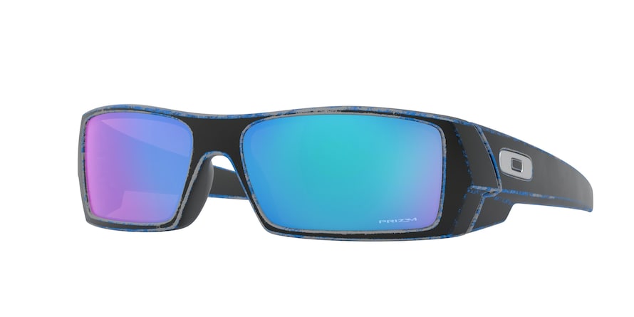 Oakley GASCAN OO9014 Rectangle Sunglasses  901456-RACEWORN BLUE 60-15-128 - Color Map black