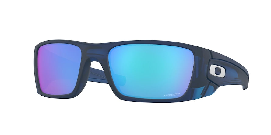 Oakley FUEL CELL OO9096 Rectangle Sunglasses  9096K1-MATTE TRANSLUCENT BLUE 60-19-130 - Color Map blue