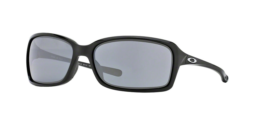 Oakley DISPUTE OO9233 Irregular Sunglasses  923302-POLISHED BLACK 60-15-122 - Color Map black