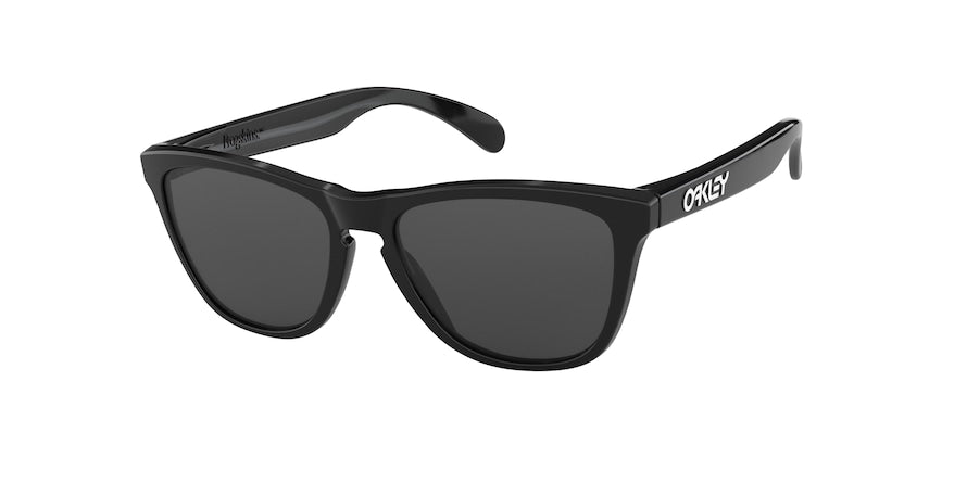 Oakley FROGSKINS (A) OO9245 Rectangle Sunglasses  924501-POLISHED BLACK 54-17-138 - Color Map black