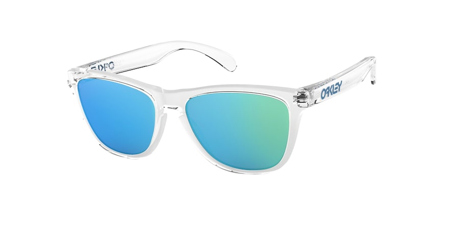 Oakley FROGSKINS (A) OO9245 Rectangle Sunglasses  924541-POLISHED CLEAR 54-17-138 - Color Map clear
