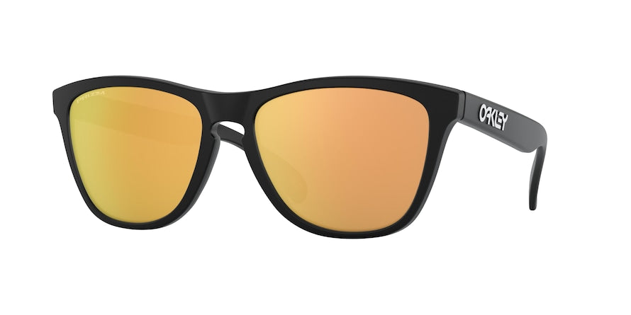 Oakley FROGSKINS (A) OO9245 Rectangle Sunglasses  9245A8-MATTE BLACK 54-17-138 - Color Map black