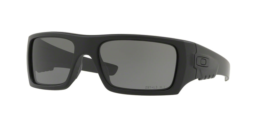 Oakley DET CORD OO9253 Rectangle Sunglasses  925306-MATTE BLACK 61-18-135 - Color Map brown