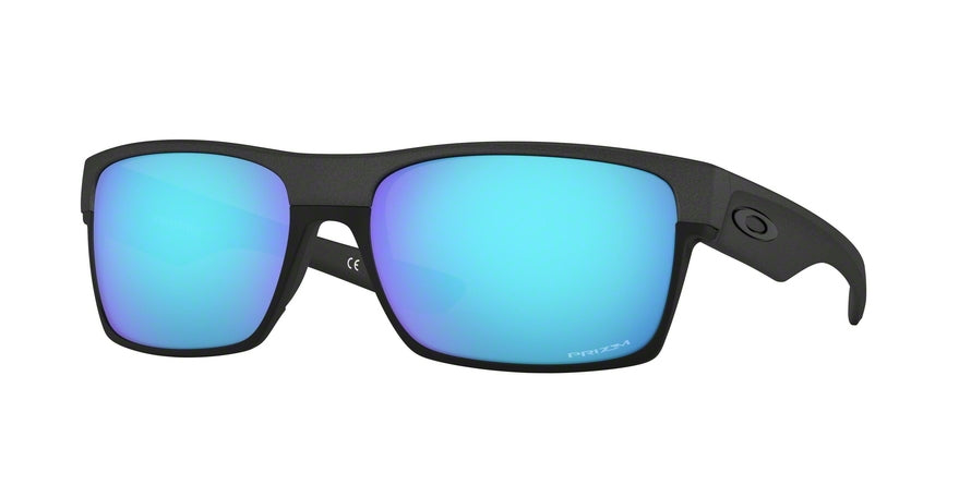 Oakley TWOFACE (A) OO9256 Rectangle Sunglasses  925614-STEEL 60-16-137 - Color Map grey
