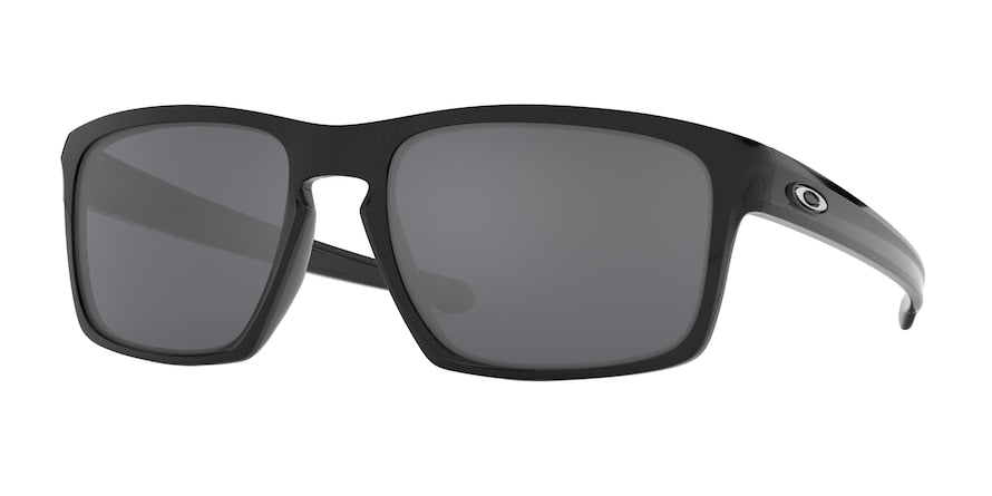 Oakley SLIVER OO9262 Rectangle Sunglasses  926204-POLISHED BLACK 57-18-140 - Color Map black