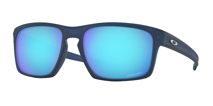 Oakley SLIVER OO9262 Rectangle Sunglasses  926245-MATTE TRANSLUCENT BLUE 57-18-140 - Color Map blue