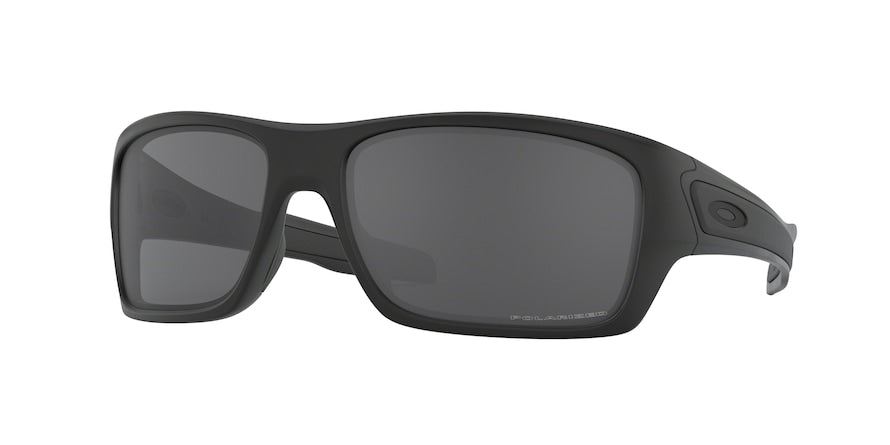 Oakley TURBINE OO9263 Rectangle Sunglasses  926307-MATTE BLACK 63-17-132 - Color Map black