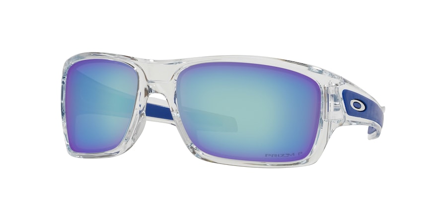 Oakley TURBINE OO9263 Rectangle Sunglasses  926354-POLISHED CLEAR 63-17-132 - Color Map clear