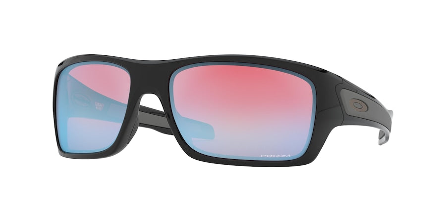 Oakley TURBINE OO9263 Rectangle Sunglasses  926360-POLISHED BLACK 63-17-132 - Color Map black