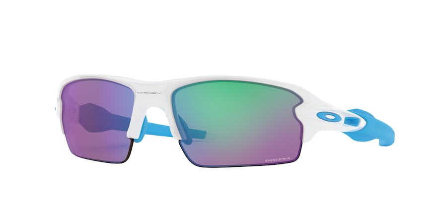 Oakley FLAK 2.0 (A) OO9271 Rectangle Sunglasses  927117-POLISHED WHITE 61-12-133 - Color Map white