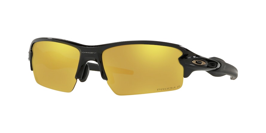 Oakley FLAK 2.0 (A) OO9271 Rectangle Sunglasses  927131-POLISHED BLACK 61-12-133 - Color Map black