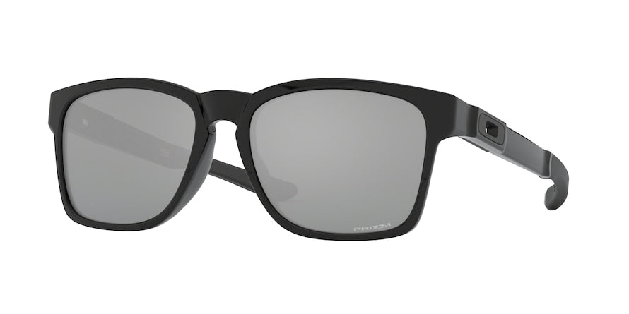 Oakley CATALYST OO9272 Rectangle Sunglasses  927224-POLISHED BLACK 55-17-144 - Color Map black