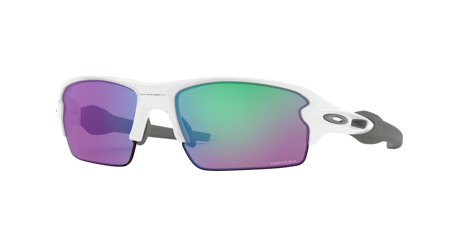 Oakley FLAK 2.0 OO9295 Rectangle Sunglasses  929506-POLISHED WHITE 59-12-133 - Color Map white