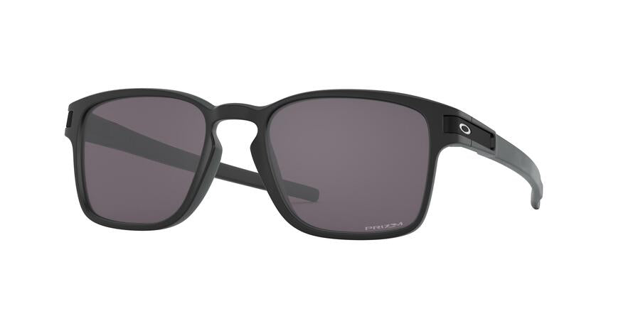 Oakley LATCH SQ (A) OO9358 Rectangle Sunglasses  935813-MATTE BLACK 55-17-139 - Color Map black