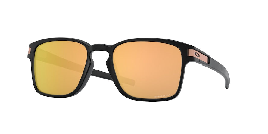 Oakley LATCH SQ (A) OO9358 Rectangle Sunglasses  935821-MATTE BLACK 55-17-139 - Color Map black