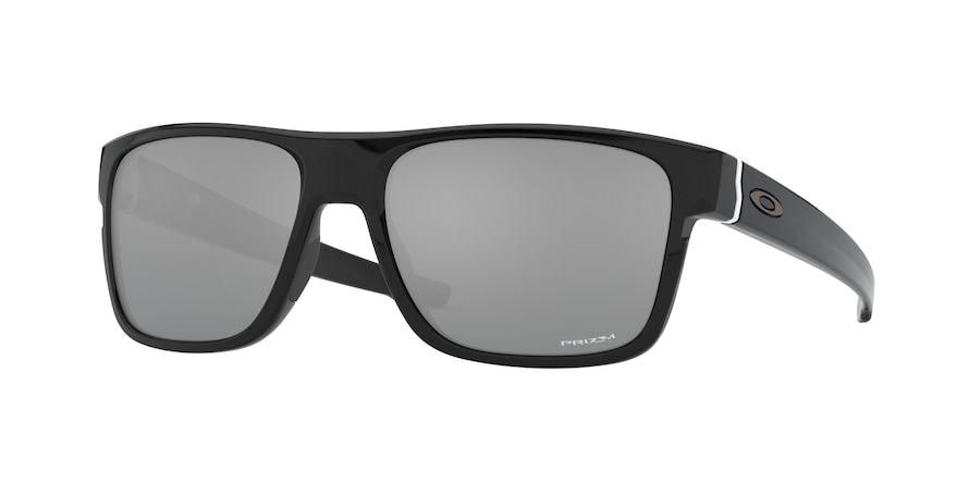 Oakley CROSSRANGE (A) OO9371 Square Sunglasses  937118-POLISHED BLACK 57-17-137 - Color Map black