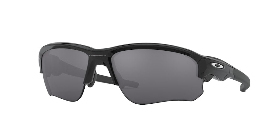Oakley FLAK DRAFT (A) OO9373 Rectangle Sunglasses  937301-POLISHED BLACK 70-6-114 - Color Map black