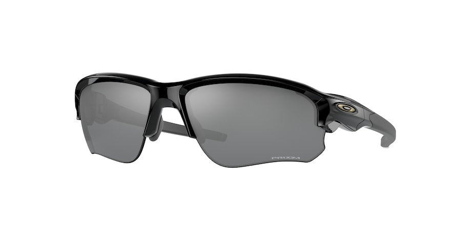 Oakley FLAK DRAFT (A) OO9373 Rectangle Sunglasses  937311-POLISHED BLACK 70-6-114 - Color Map black