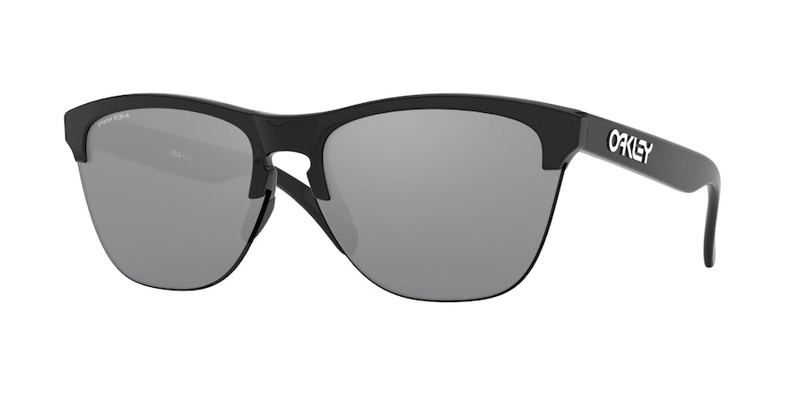 Oakley FROGSKINS LITE OO9374 Round Sunglasses  937410-POLISHED BLACK 63-10-138 - Color Map black