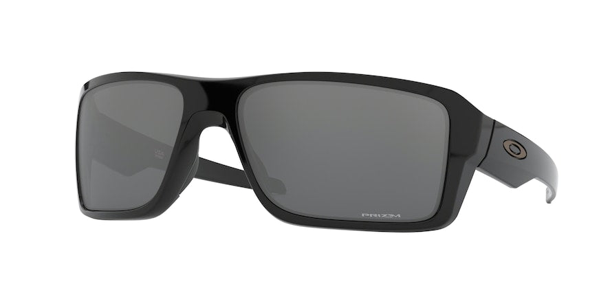 Oakley DOUBLE EDGE OO9380 Rectangle Sunglasses  938015-POLISHED BLACK 66-17-128 - Color Map black
