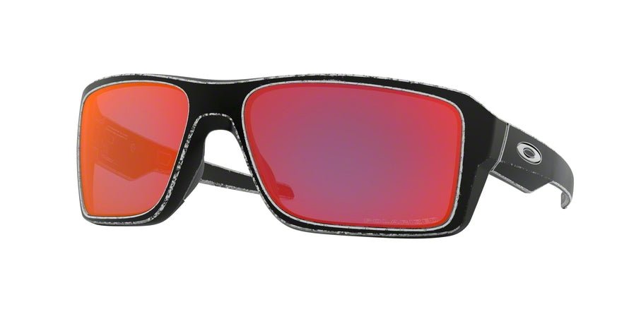 Oakley DOUBLE EDGE OO9380 Rectangle Sunglasses  938025-RACEWORN WHITE 66-17-128 - Color Map black