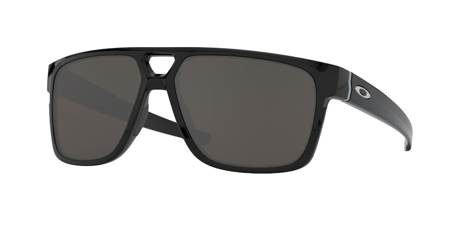 Oakley CROSSRANGE PATCH OO9382 Rectangle Sunglasses  938201-POLISHED BLACK 60-14-137 - Color Map black