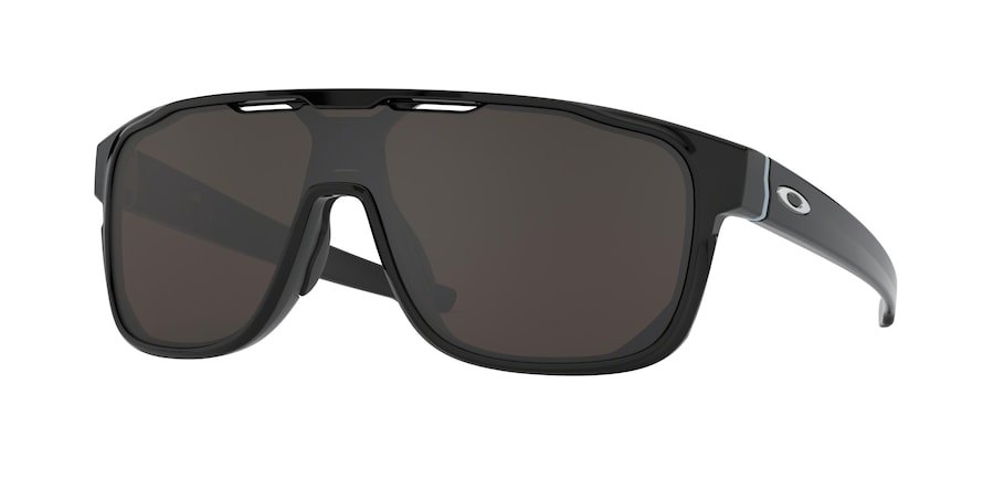 Oakley CROSSRANGE SHIELD OO9387 Rectangle Sunglasses  938701-POLISHED BLACK 31-131-137 - Color Map black