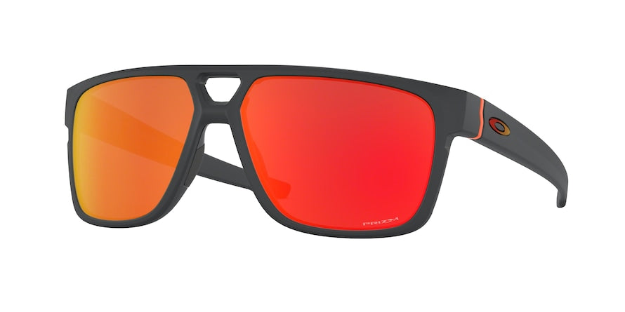 Oakley CROSSRANGE PATCH (A) OO9391 Rectangle Sunglasses  939105-MATTE CARBON 60-14-137 - Color Map grey
