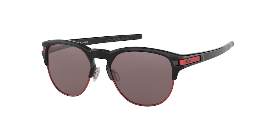 Oakley LATCH KEY OO9394 Round Sunglasses  939405-POLISHED BLACK 55-18-140 - Color Map black