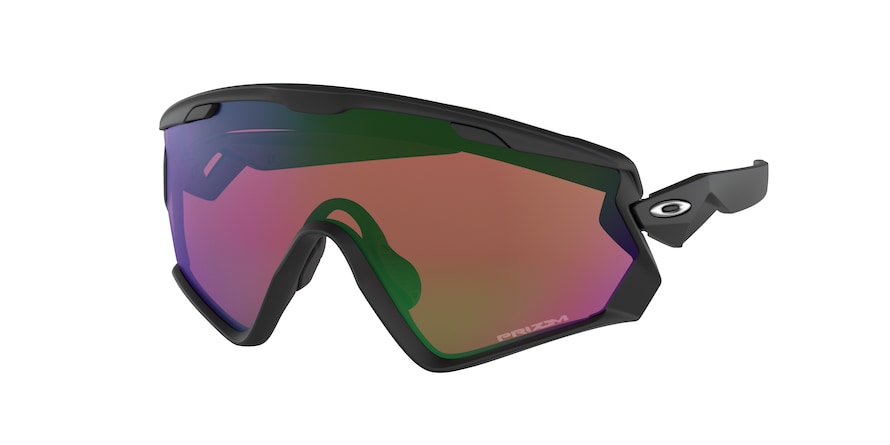 Oakley WIND JACKET 2.0 OO9418 Rectangle Sunglasses  941801-MATTE BLACK 45-145-126 - Color Map black