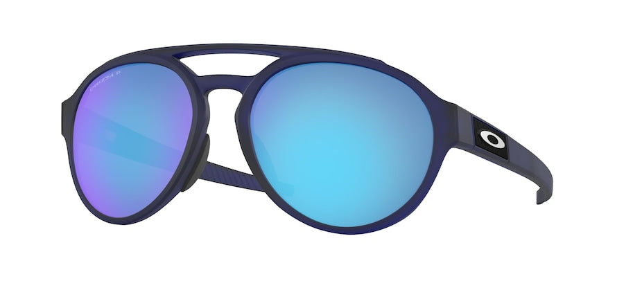 Oakley FORAGER OO9421 Round Sunglasses  942106-MATTE TRANSLUCENT BLUE 58-18-134 - Color Map blue