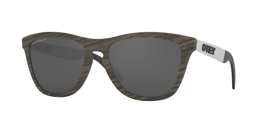 Oakley FROGSKINS MIX (A) OO9428F Round Sunglasses  942804-WOODGRAIN 55-17-140 - Color Map brown