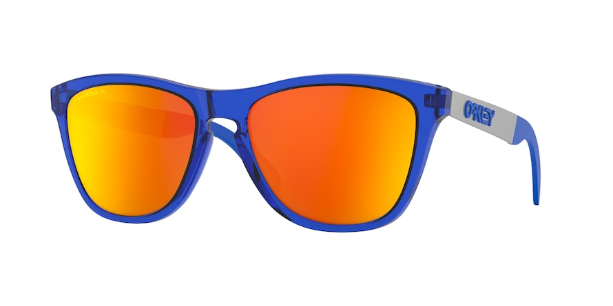 Oakley FROGSKINS MIX (A) OO9428F Round Sunglasses  942809-CRYSTAL BLUE 55-17-140 - Color Map blue