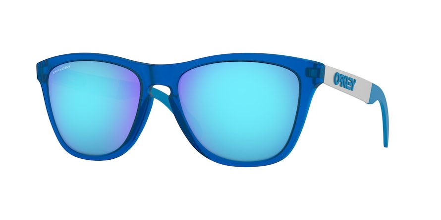 Oakley FROGSKINS MIX OO9428 Round Sunglasses  942803-MATTE TRANSLUCENT SAPPHIRE 55-17-140 - Color Map blue