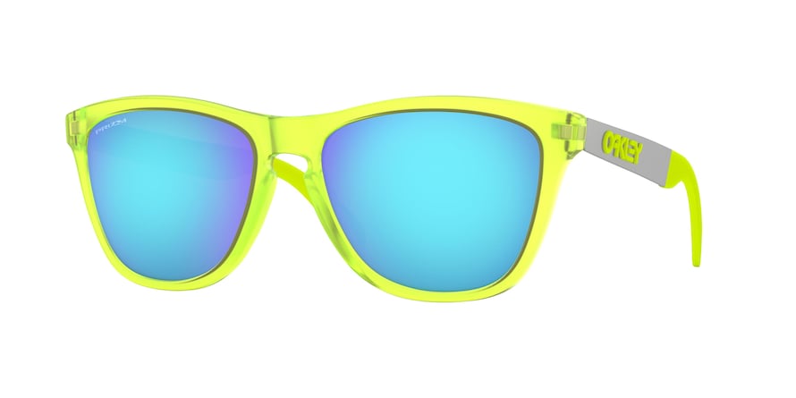 Oakley FROGSKINS MIX OO9428 Round Sunglasses  942815-MATTE URANIUM 55-17-140 - Color Map green