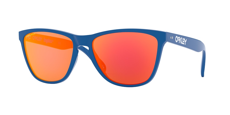 Oakley FROGSKINS 35TH (A) OO9444F Round Sunglasses  944404-PRIMARY BLUE 57-16-143 - Color Map blue
