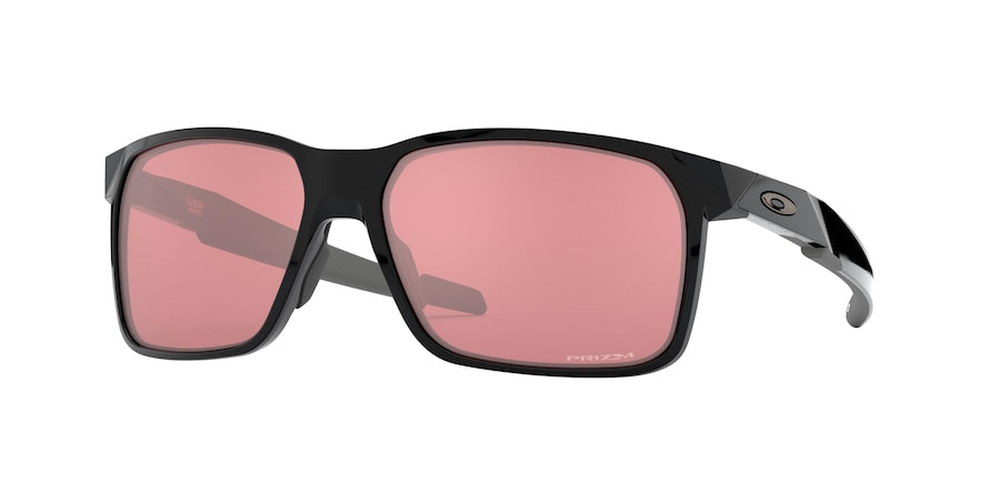Oakley PORTAL X OO9460 Rectangle Sunglasses  946002-POLISHED BLACK 59-15-135 - Color Map black