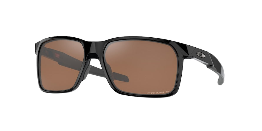 Oakley PORTAL X OO9460 Rectangle Sunglasses  946013-POLISHED BLACK 59-15-135 - Color Map black