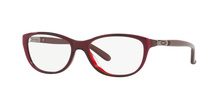 Oakley Optical DOWNSHIFT OX1073 Cat Eye Eyeglasses  107305-DARK PINK VAPOR 52-16-135 - Color Map bordeaux